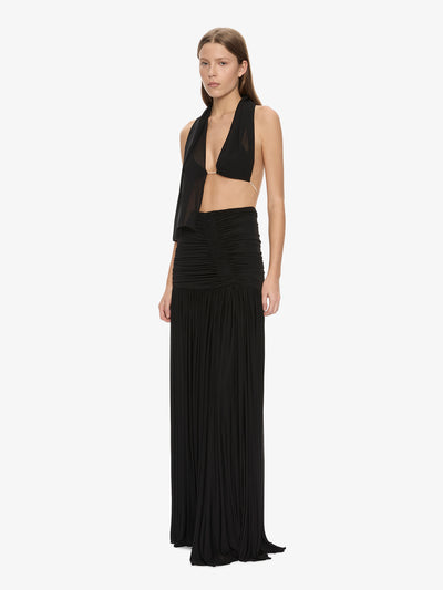 Silk Scarf Chain Bra Top