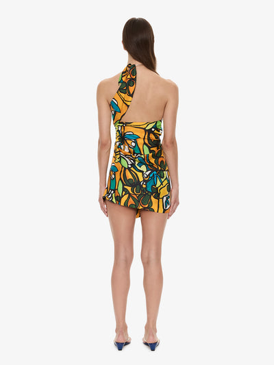 Tropic Nouveau Scarf Mini Dress