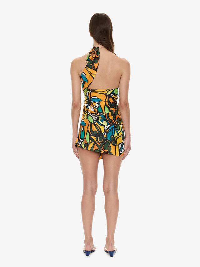 Tropic Nouveau Scarf Mini Dress