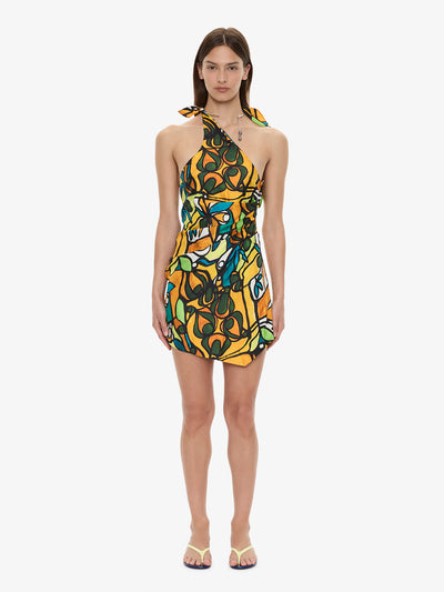 Tropic Nouveau Scarf Mini Dress