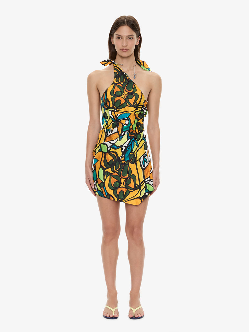 Tropic Nouveau Scarf Mini Dress - Image 1