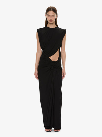 Twisted Lever Rolled Up Tee Dress