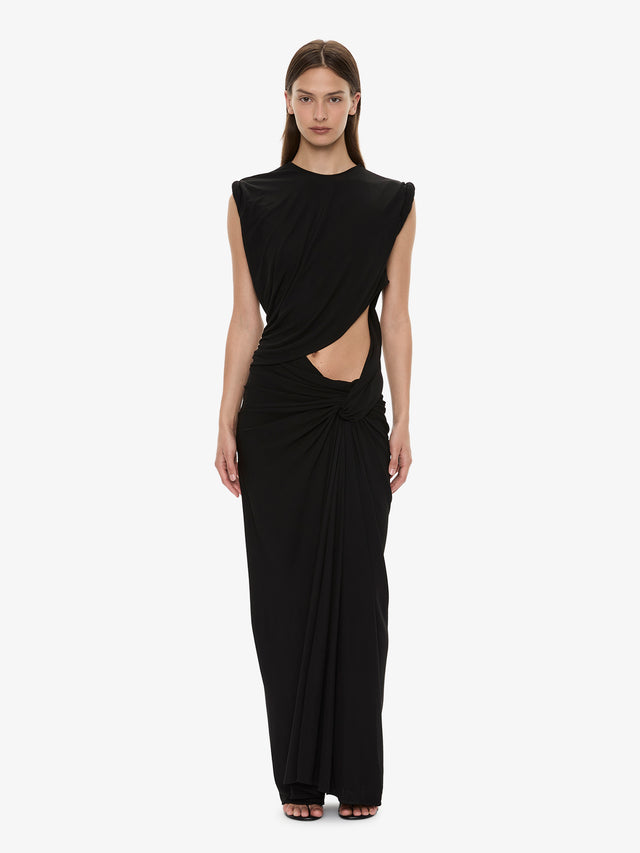 Twisted Lever Rolled Up Tee Dress