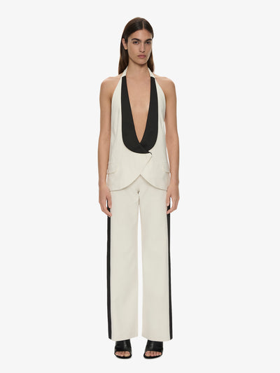 Tuxedo Contrast Silk Trouser
