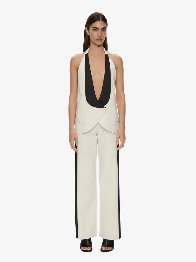 Tuxedo Contrast Silk Trouser