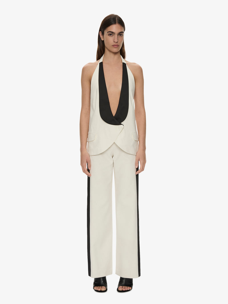Tuxedo Contrast Silk Vest - Image 1