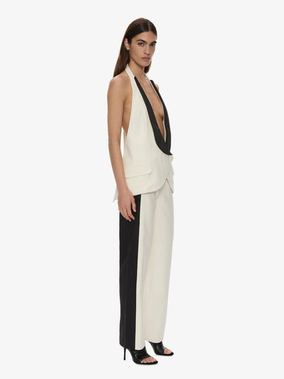 Tuxedo Contrast Silk Trouser