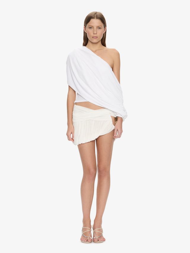 Beach Glass Bubble Mini Skirt