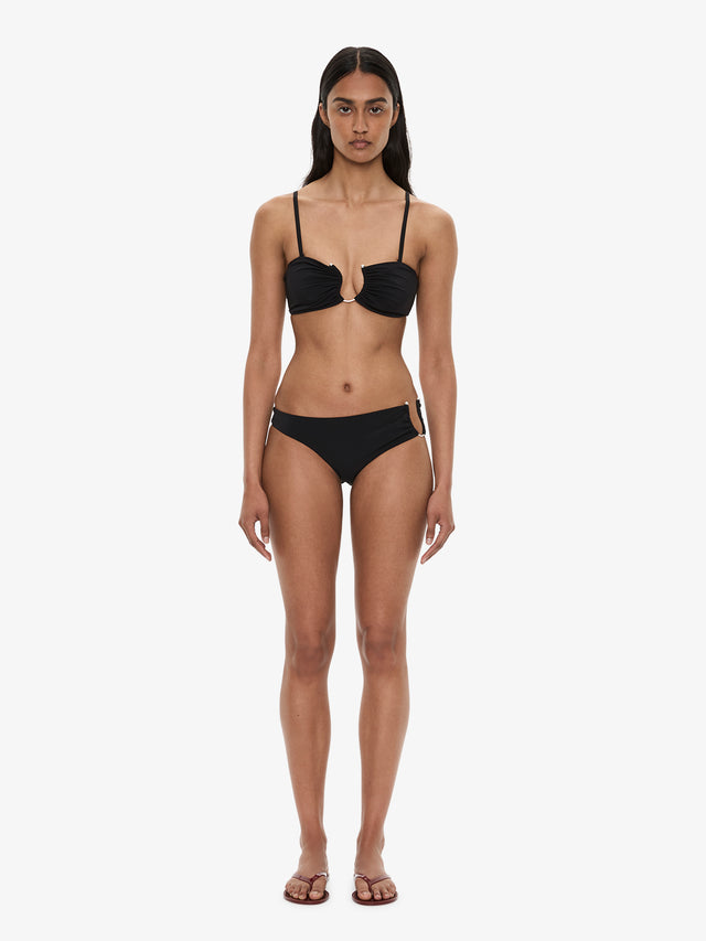 Ruched Crescent Side Brief