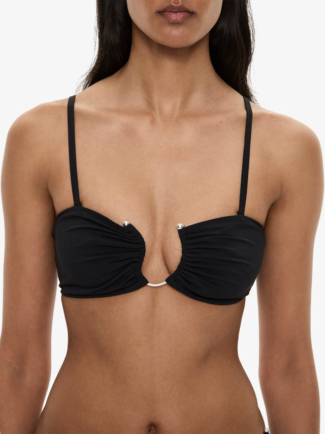 Ruched Crescent Bandeau