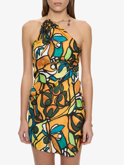 Tropic Nouveau Scarf Mini Dress