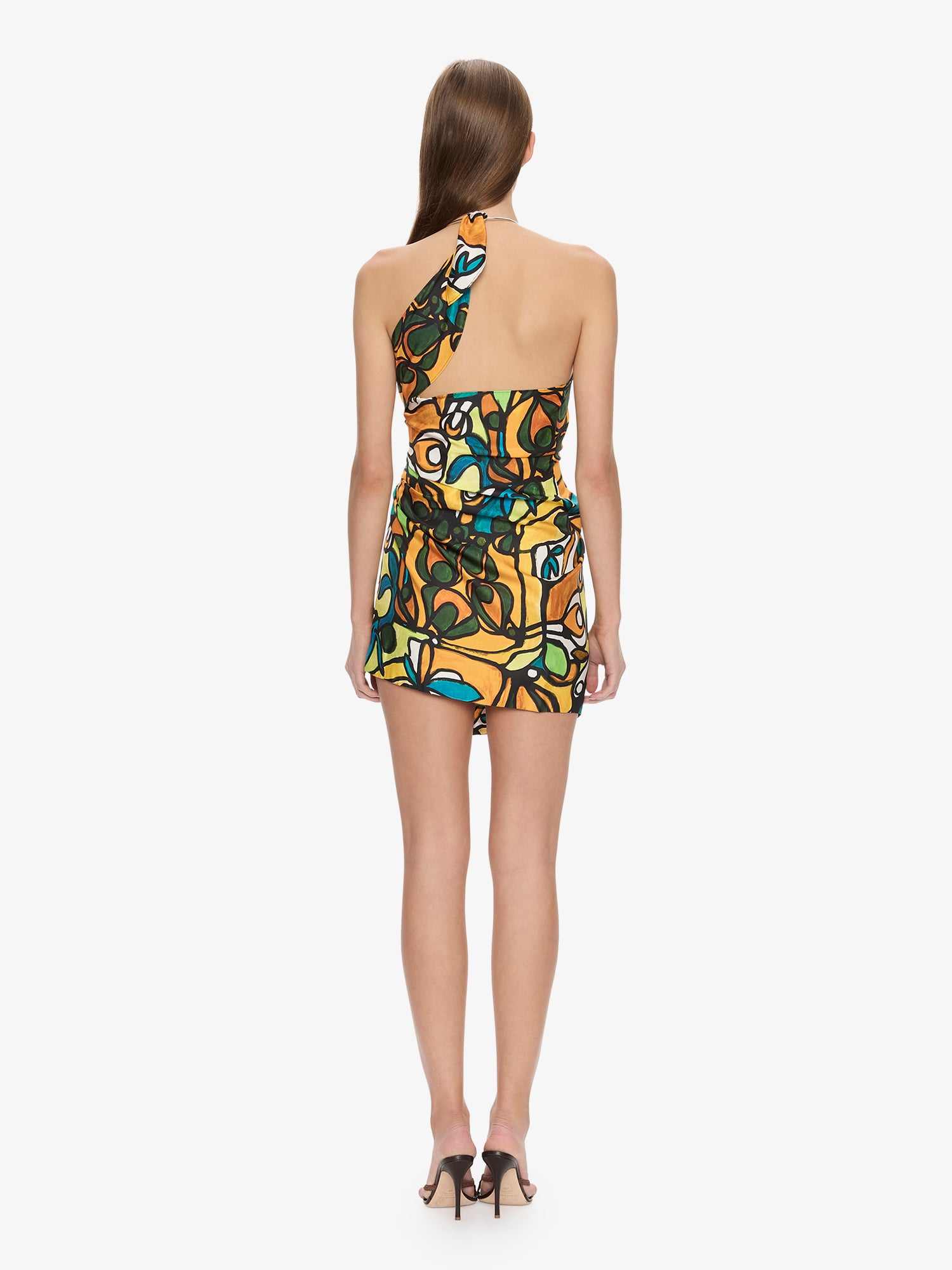 Tropic Nouveau Scarf Mini Dress