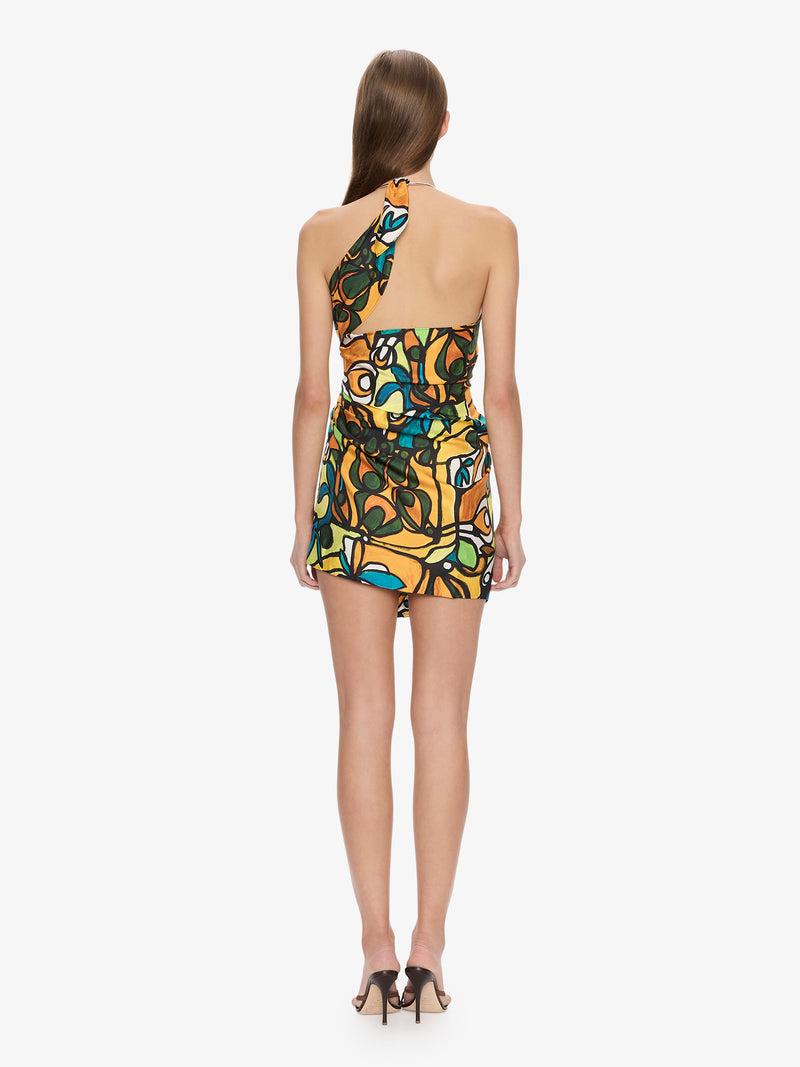 Tropic Nouveau Scarf Mini Dress - Image 4