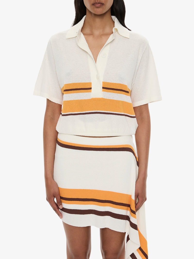 Stripe Knit Clean Polo - Image 3