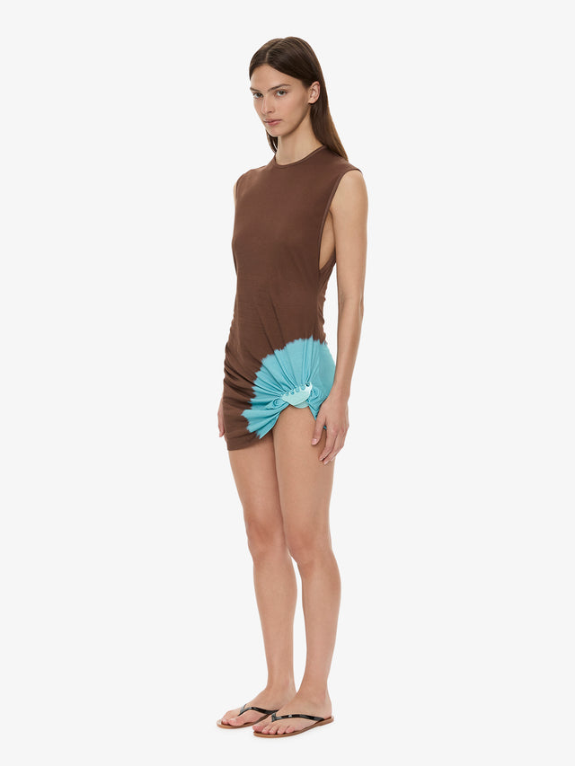 Tie Dye Snap Clip Tank Dress