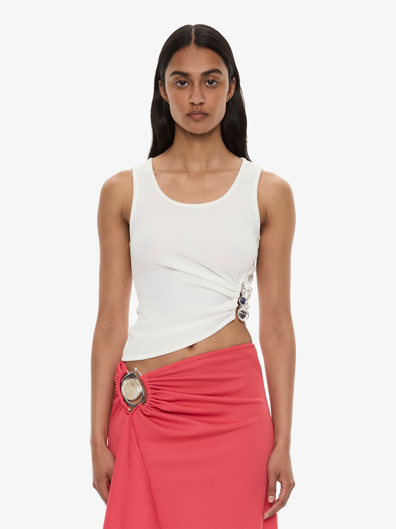 Droplet Crystal Ruched Tank - Image 1