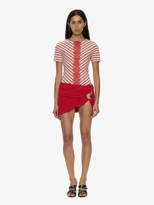 Beach Glass Bubble Mini Skirt