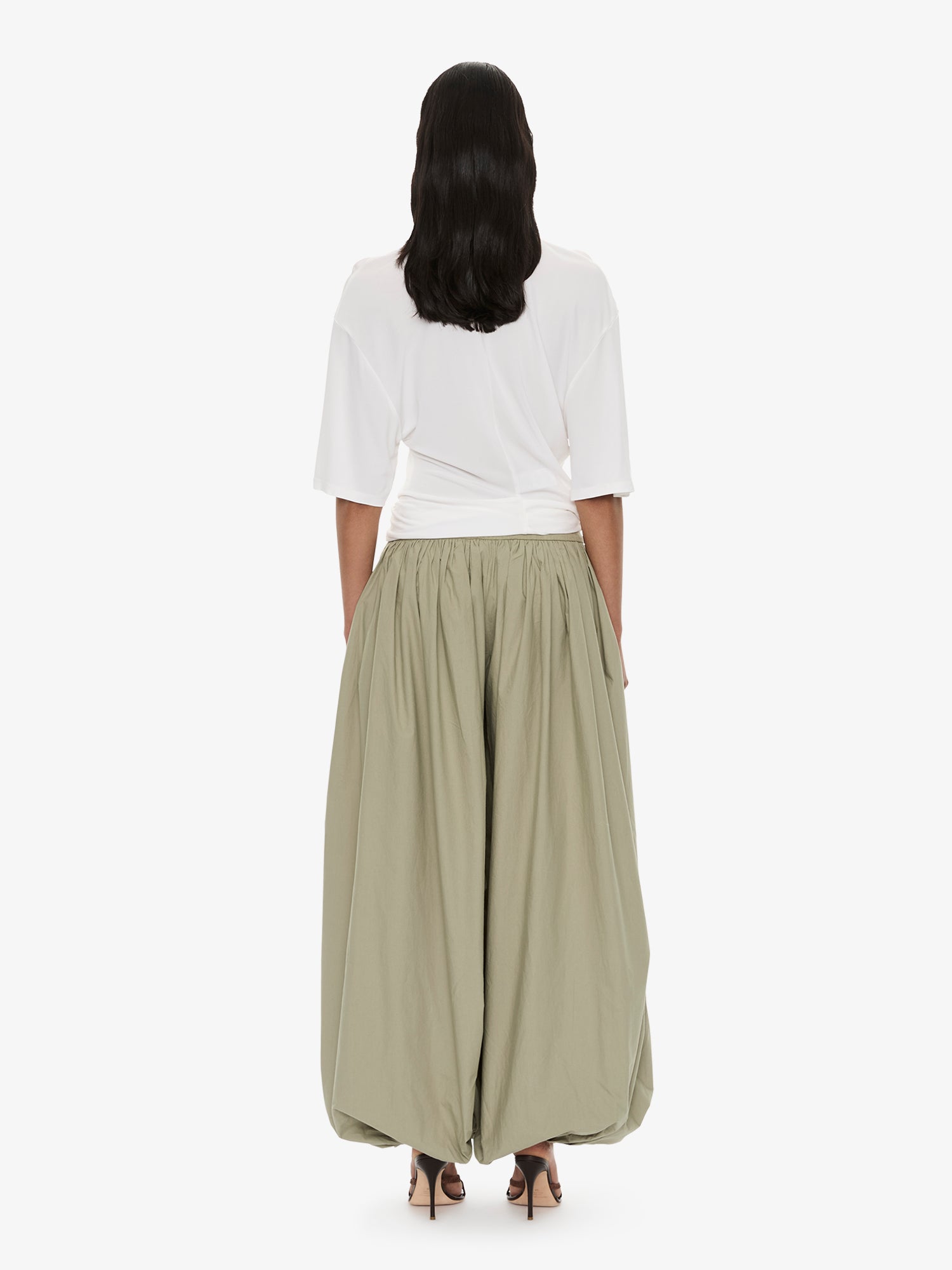 Side Cowl Waist Tee