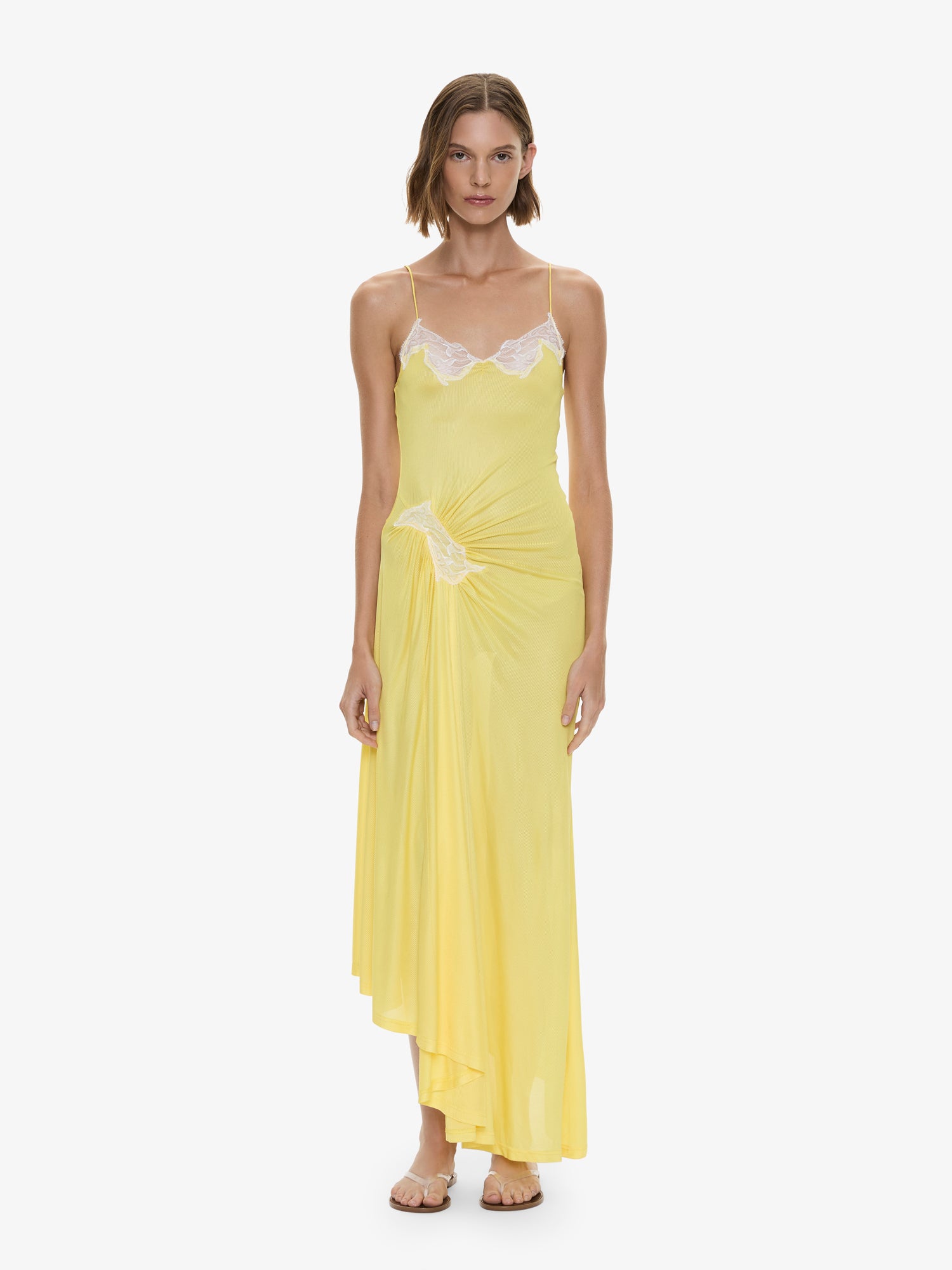 Delphin Lace Rib Cami Dress