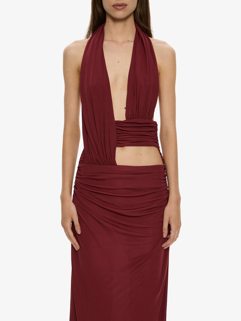 Draped Cummerbund Jersey Dress - Image 2