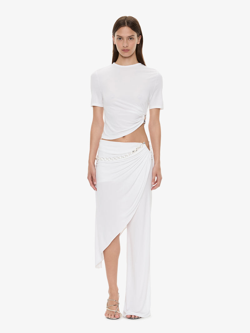 Crystal Cable Chain Draped Skirt Trouser - Image 1