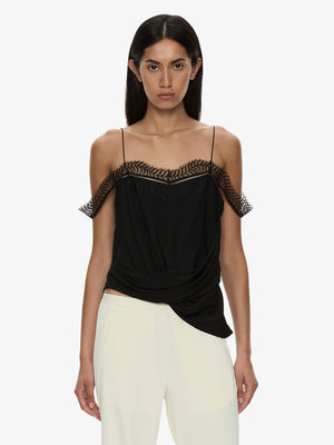 Miro Split Lace Draped Cami