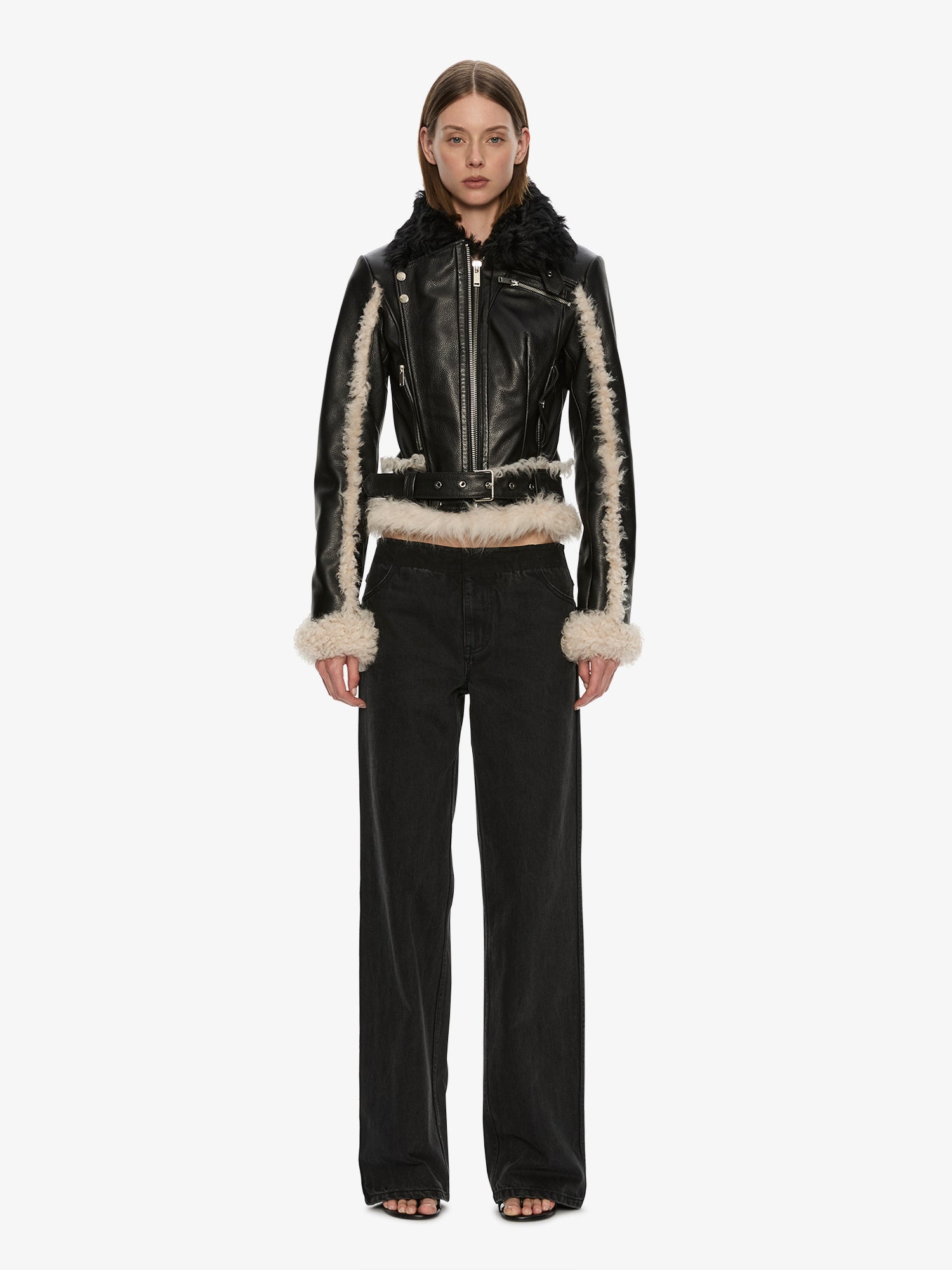 Tyler Shearling Biker Jacket