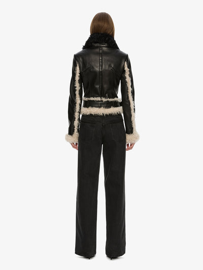 Tyler Shearling Biker Jacket