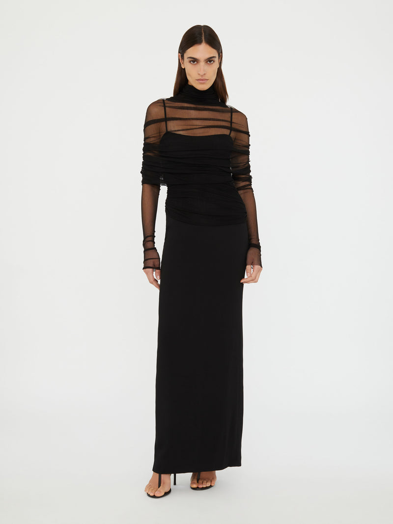 Christo Sheer Wrap Long Sleeve Dress - Image 3