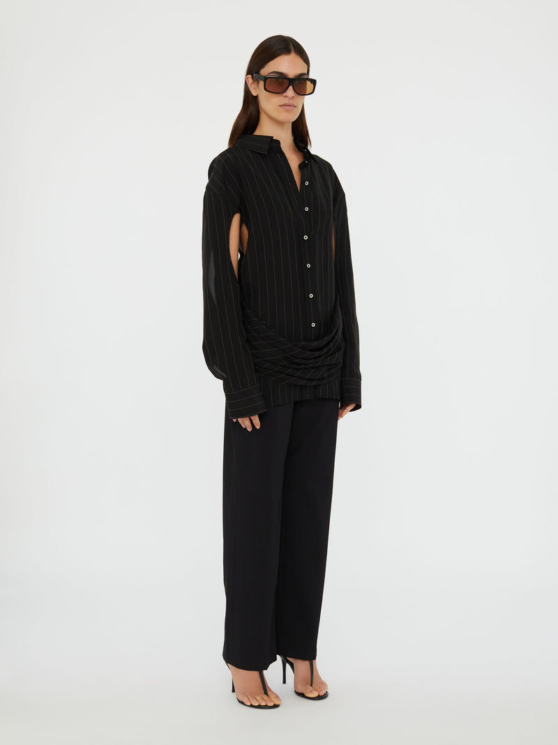 Crossover Drape Shirt - Image 3