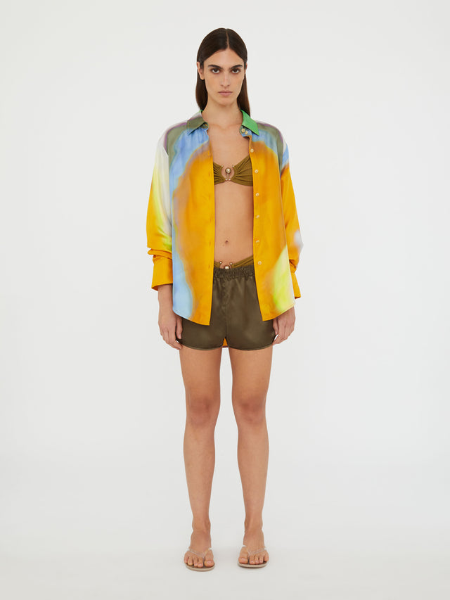 Aura Silk Slim Shirt