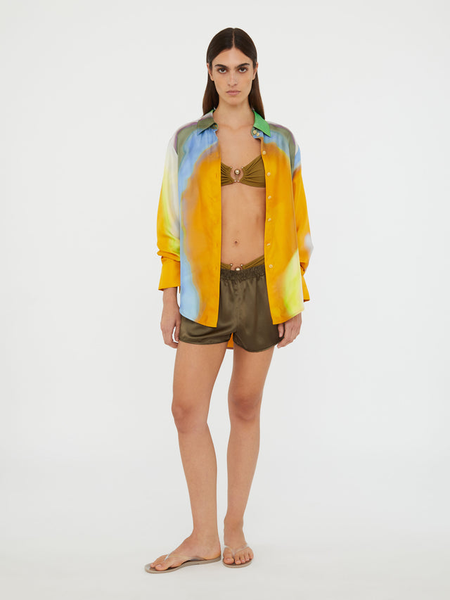 Aura Silk Slim Shirt