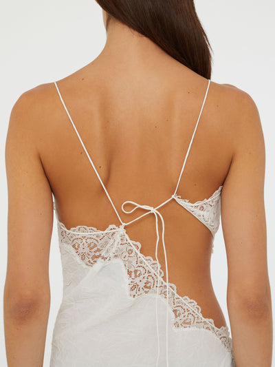 Crimped Lace Cami Dress