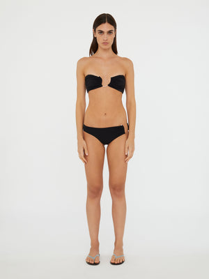 Ruched Crescent Side Brief