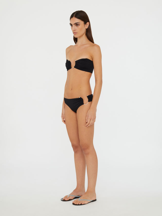Ruched Crescent Side Brief