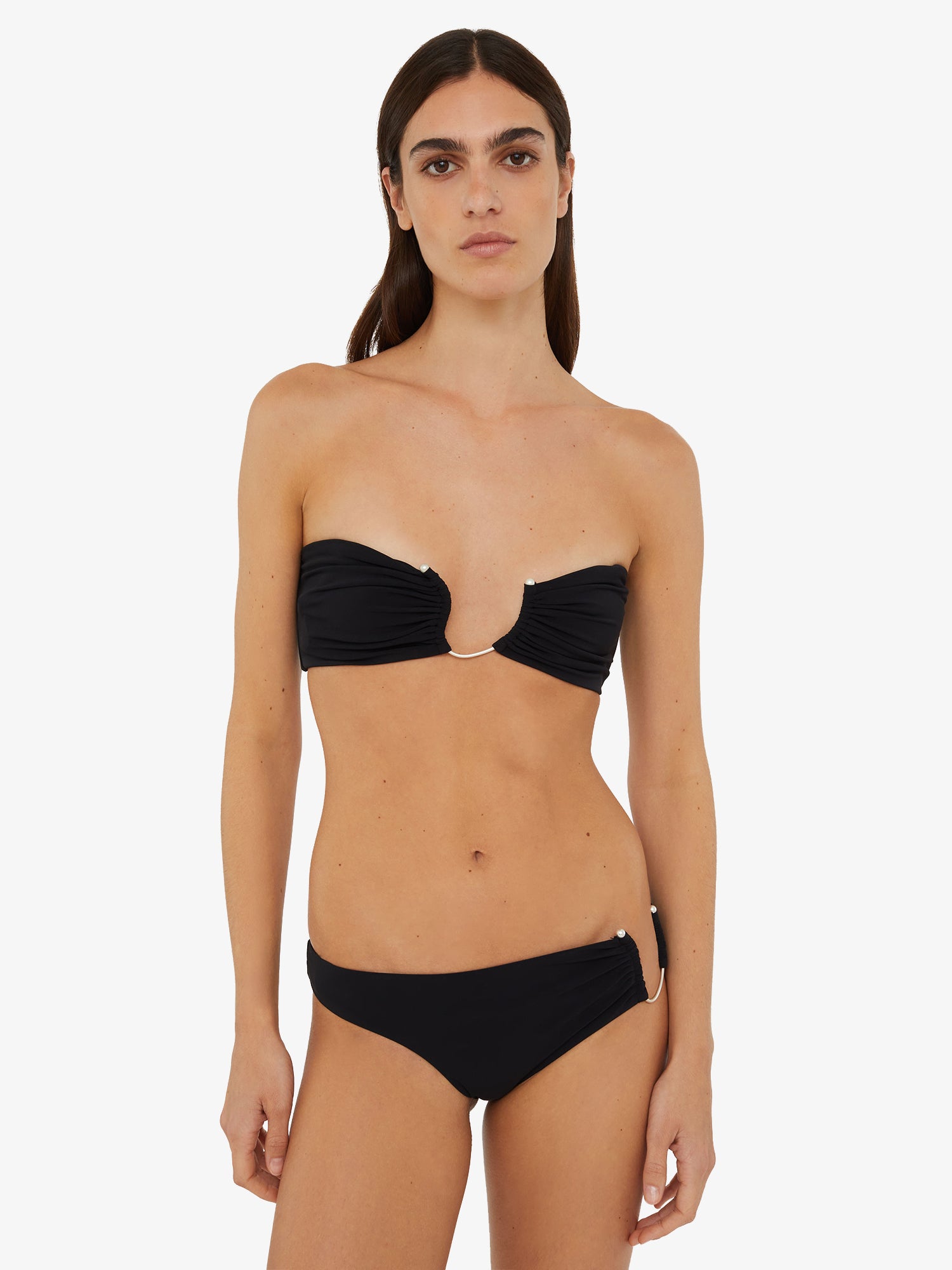 Ruched Crescent Side Brief