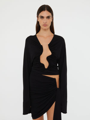 Salacia Ruched Long Sleeve Top