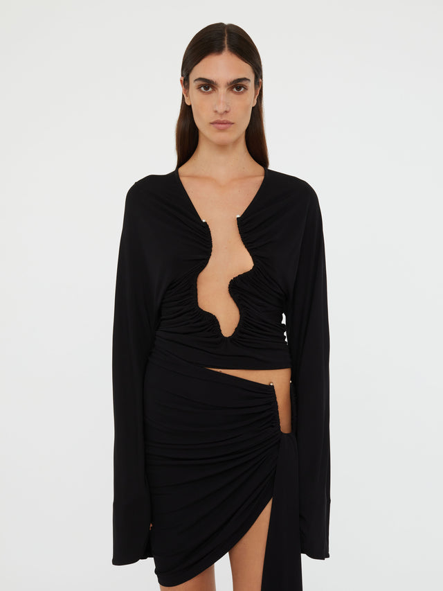 Salacia Ruched Long Sleeve Top