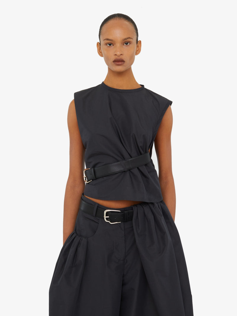 Locus Belted Taffeta Tank - Image 1