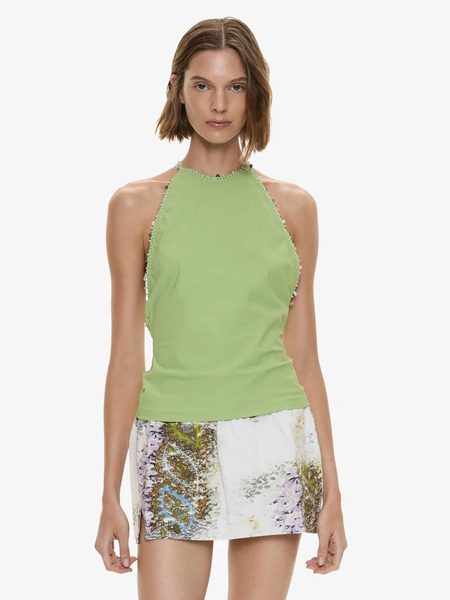 Beach Quartz Halter Lycra Top