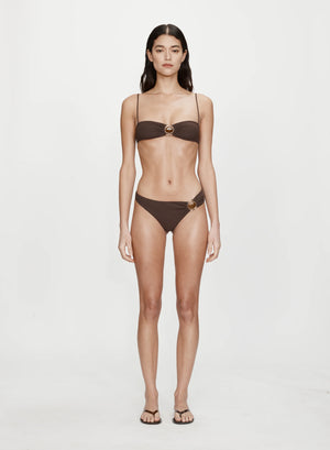 Mineral Stone Side Ruched High Brief