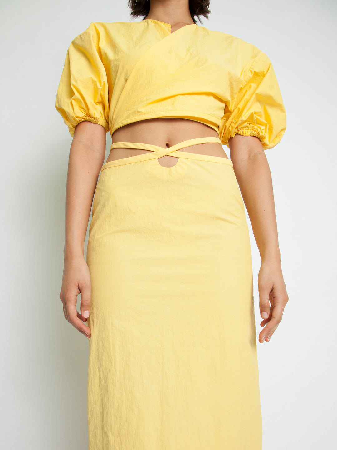 Cropped Tie Tee