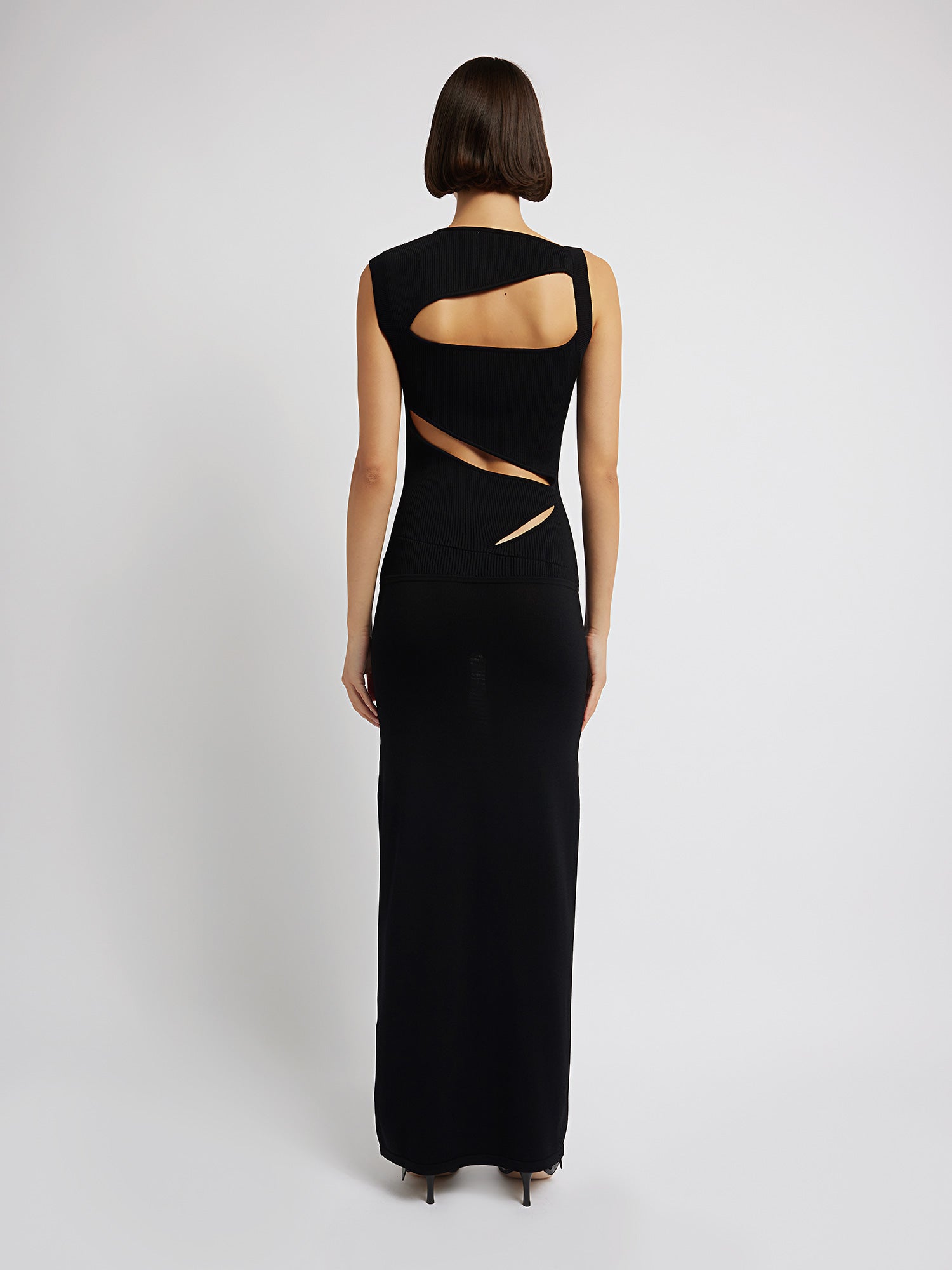 Slashed Knit Dress