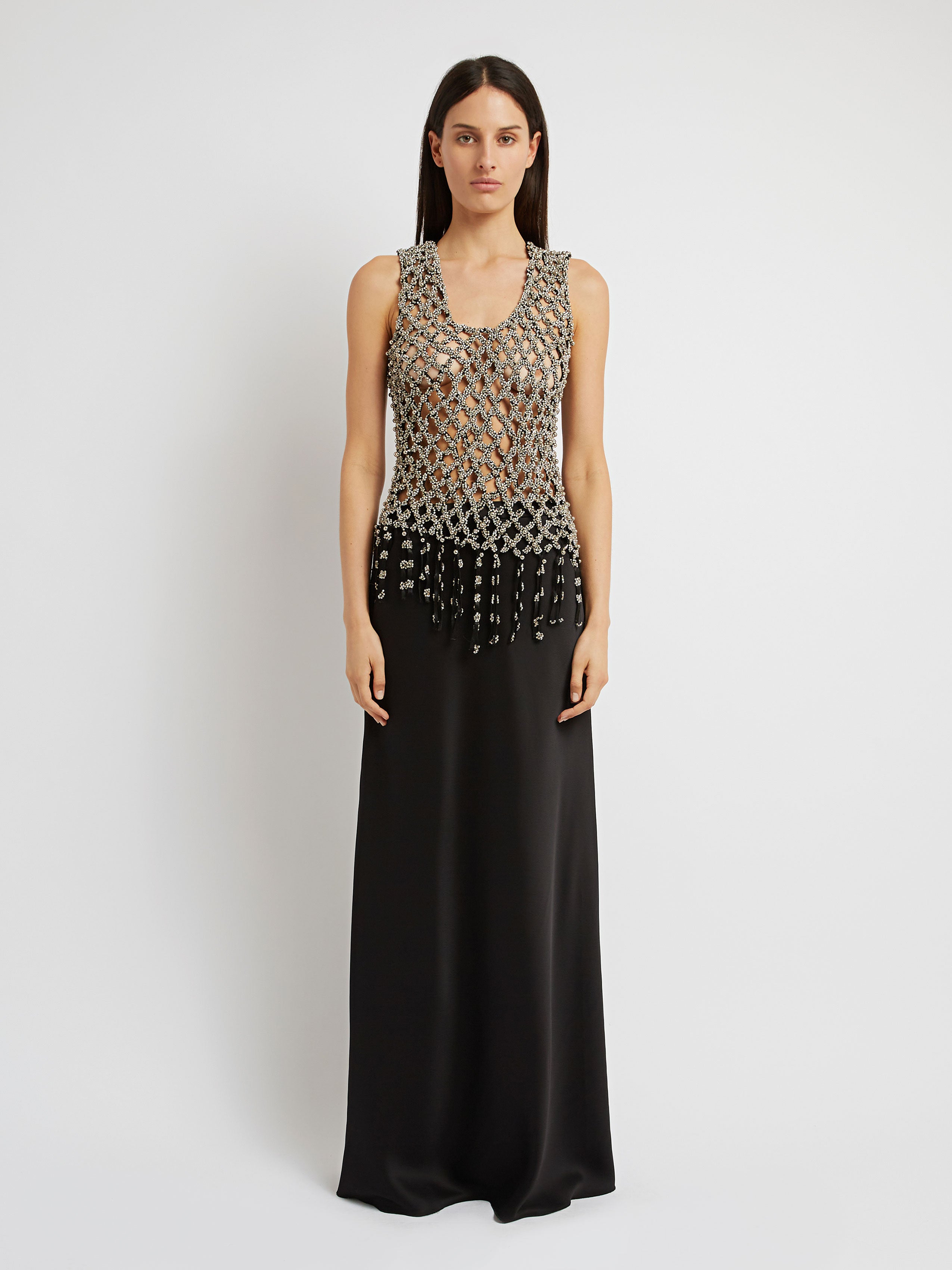 Clustered Crystal Arced Top