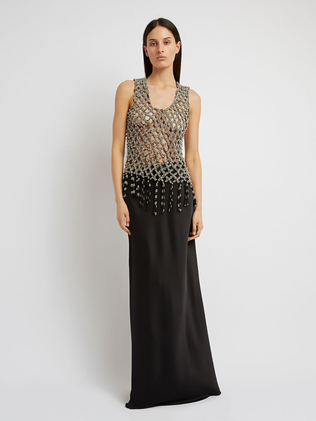 Clustered Crystal Arced Top