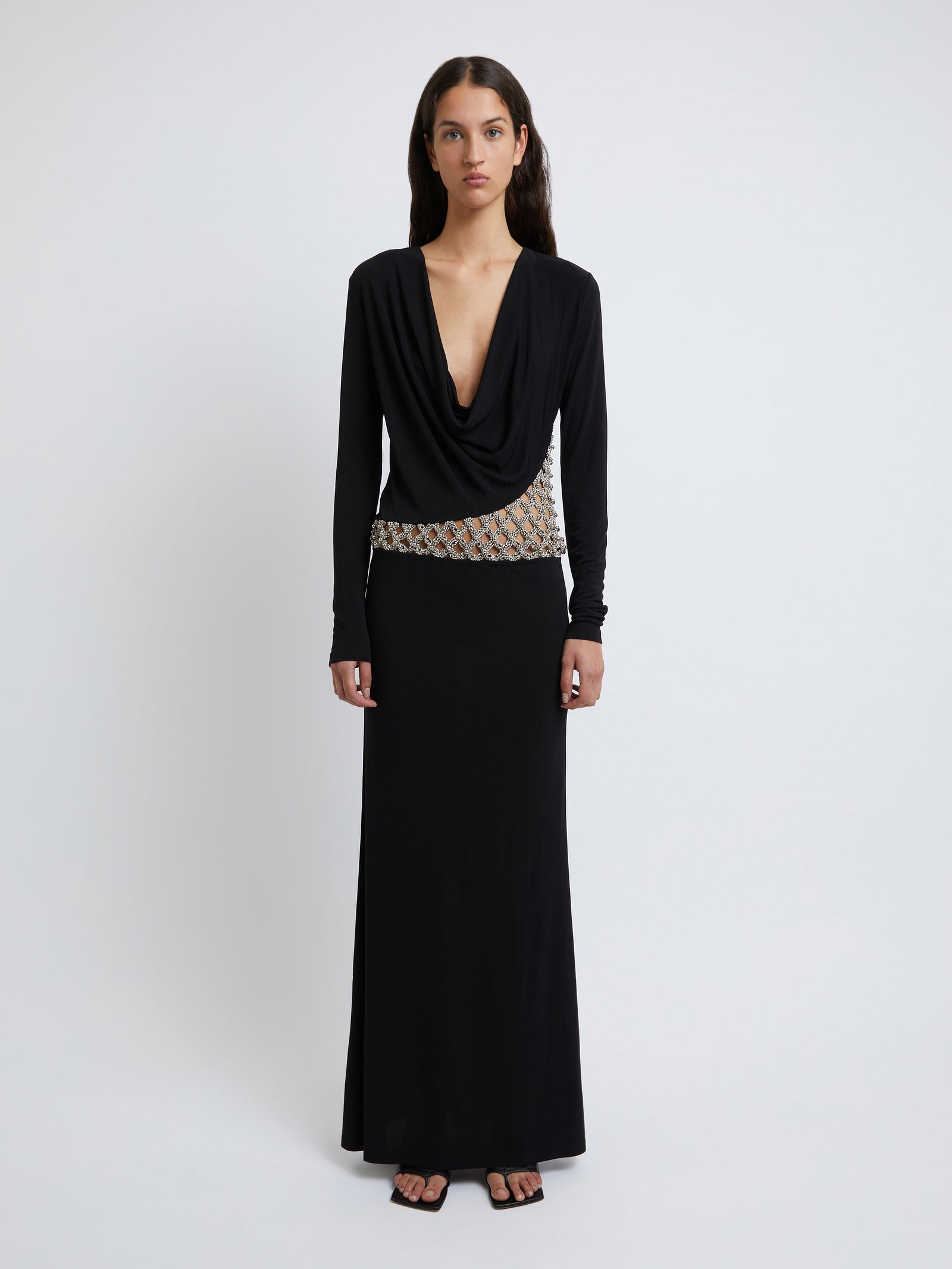 Crystal Cowl Dress