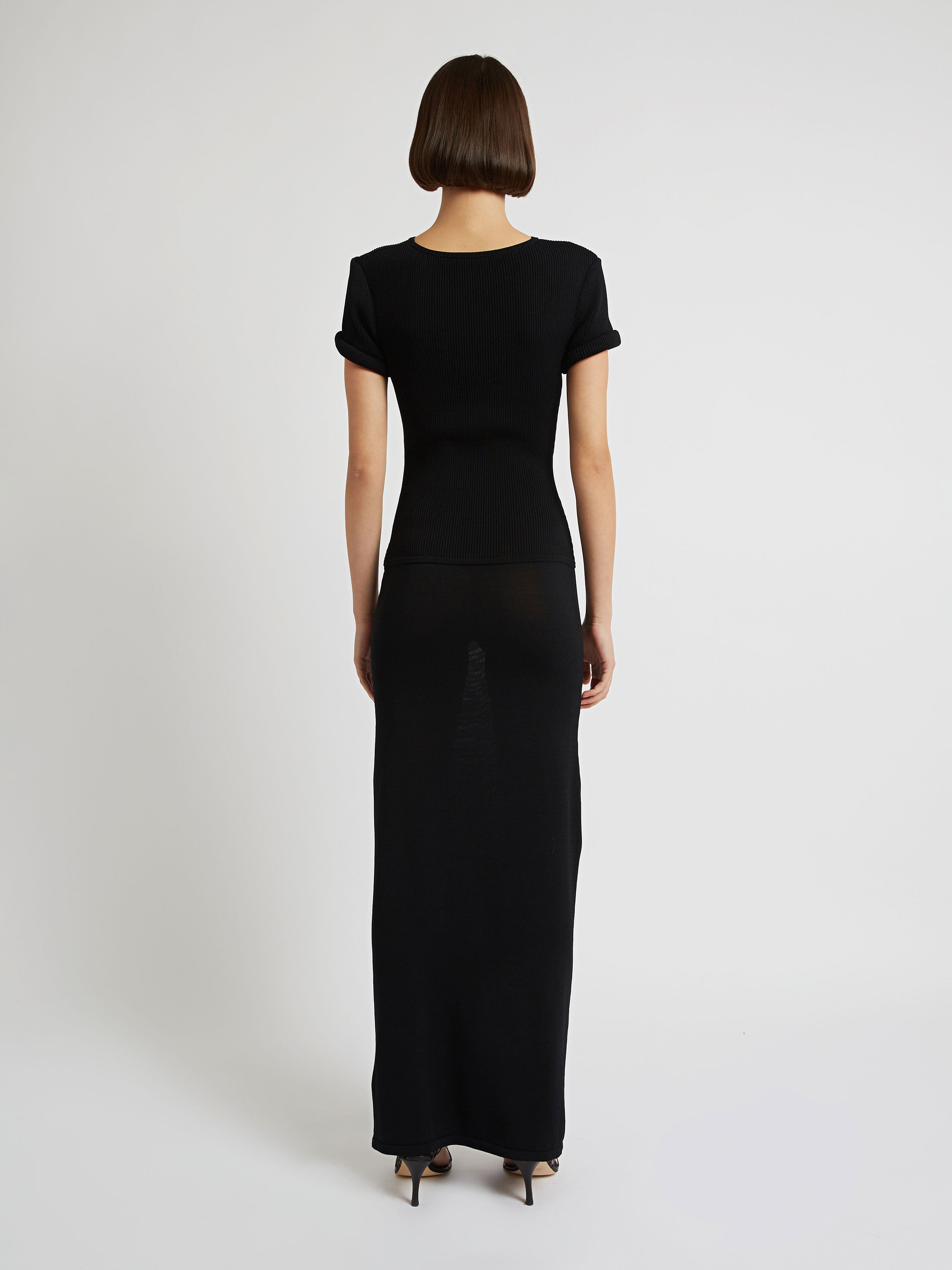Slashed Tee Knit Dress