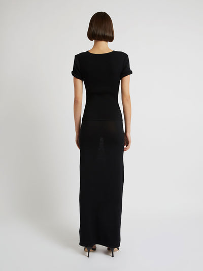 Slashed Tee Knit Dress