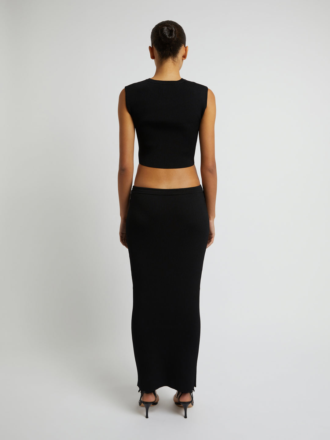 Slashed Knit Crop