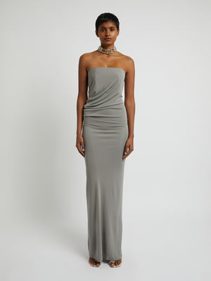 Strapless Ruched Dress